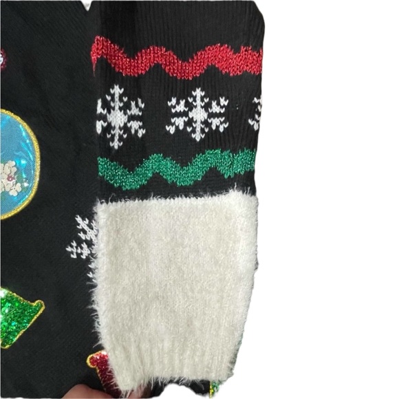 Ugly Christmas Sweater Dress Fa La La La - Picture 5 of 7